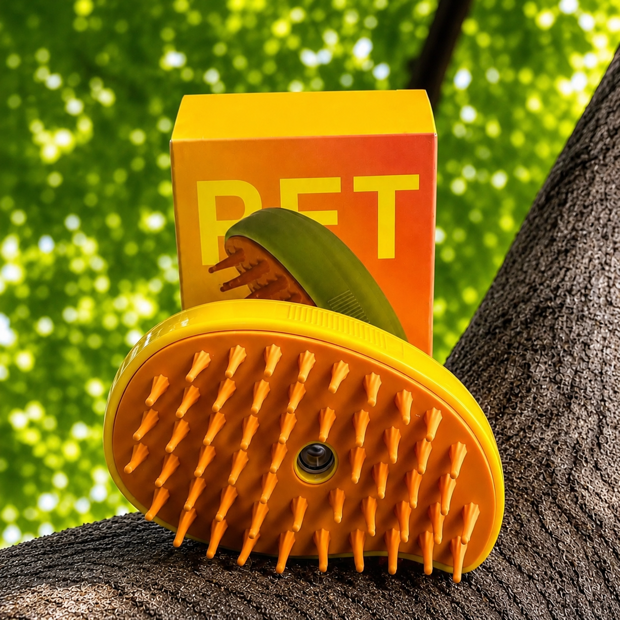 Cepillo mascotas con vaporizador